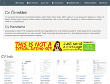 Tablet Screenshot of cvhazirlama.com